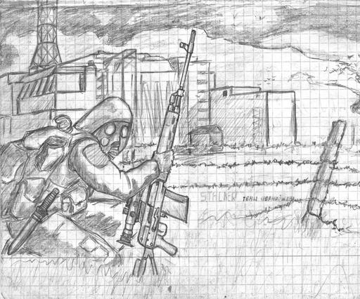 S.T.A.L.K.E.R.: Shadow of Chernobyl - Немного моих рисунков на С.Т.А.Л.К.Е.Р.а